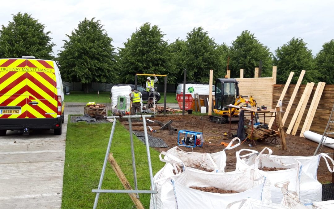 Hampton Court Show – Construction has started!