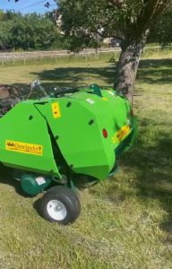 A small baler used by Cotswold Estates and Gardens.