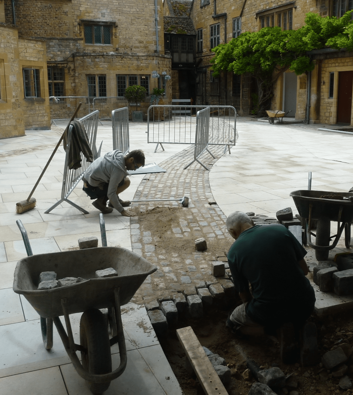 Paving work in progress for project 7239 by Cotswold Estates and Gardens.